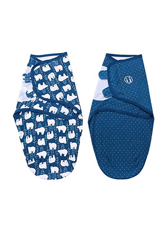 مجموعة قماط مريح للأطفال مزين بطباعة مكونة من قطعتين - Image 2