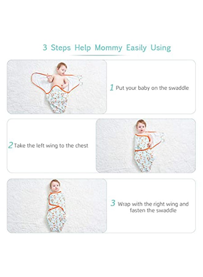 مجموعة قماط مريح للأطفال مزين بطباعة مكونة من قطعتين - Image 5