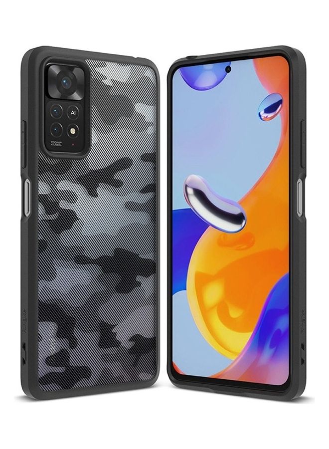 Ringke Fusion Case Compatible with Redmi Note 11 Pro 4G/5G Bumper Phone Cover Matte Camo Black - Image 1
