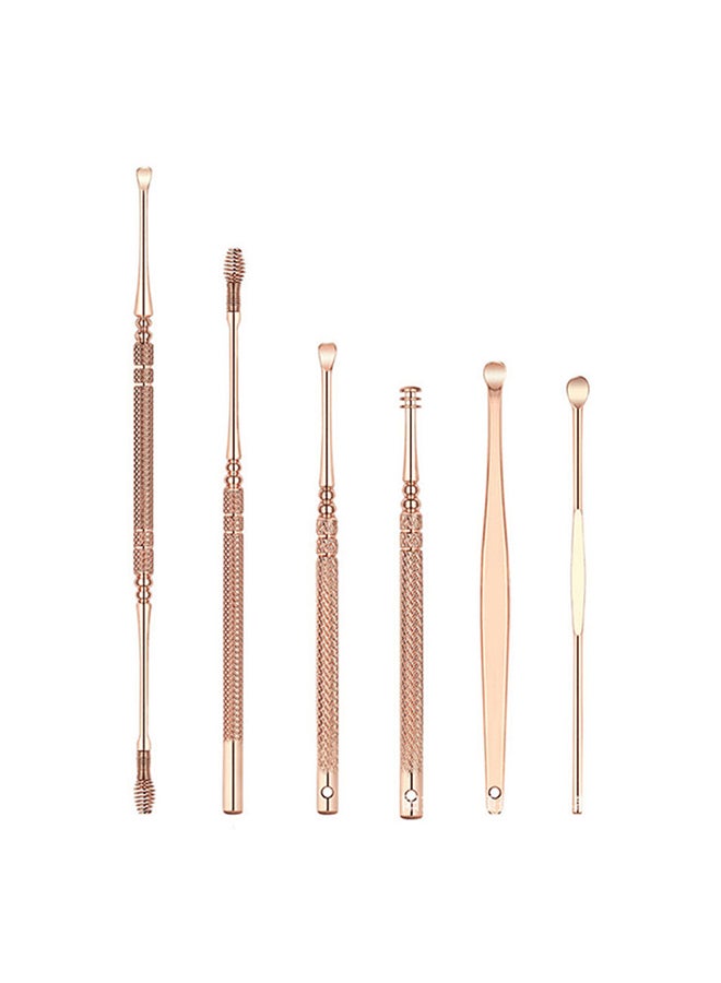 Generic 6-Piece Portable Ear Wax Curette Cleaner Set  - Image 1