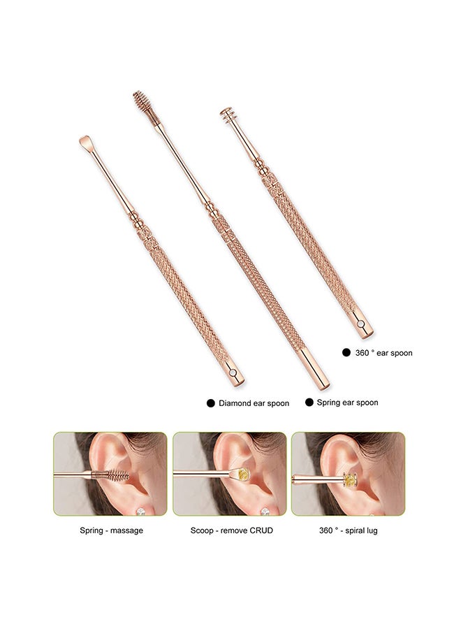 6-Piece Portable Ear Wax Curette Cleaner Set