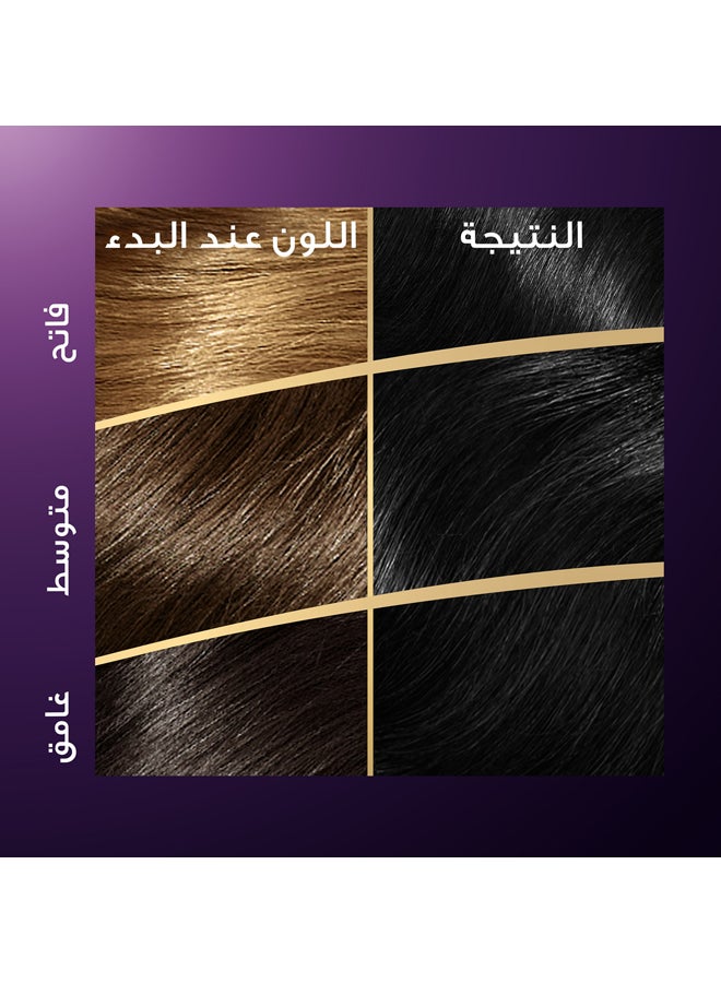 ويلا كريم صبغة كوليستون غني بالزيوت سواد الليل 1/0 142ملليلتر - Image 4