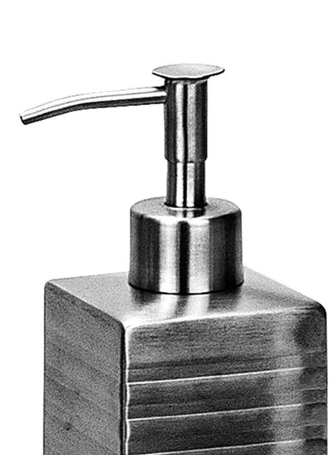 Amal Bathroom Accessories - Soap Dispenser - Stainless Steel Square - Silver Color - Bath Kit Silver (Square)  - Image 2