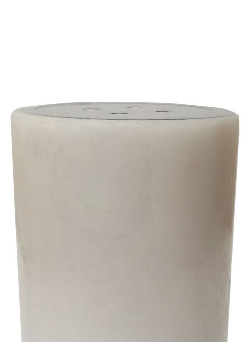 ebb & flow Pack of 4 Modern Unscented Wax Pillar Candle Unique Luxury Quality Product For The Perfect Stylish Home White 4 x 4.5inch  - Image 2