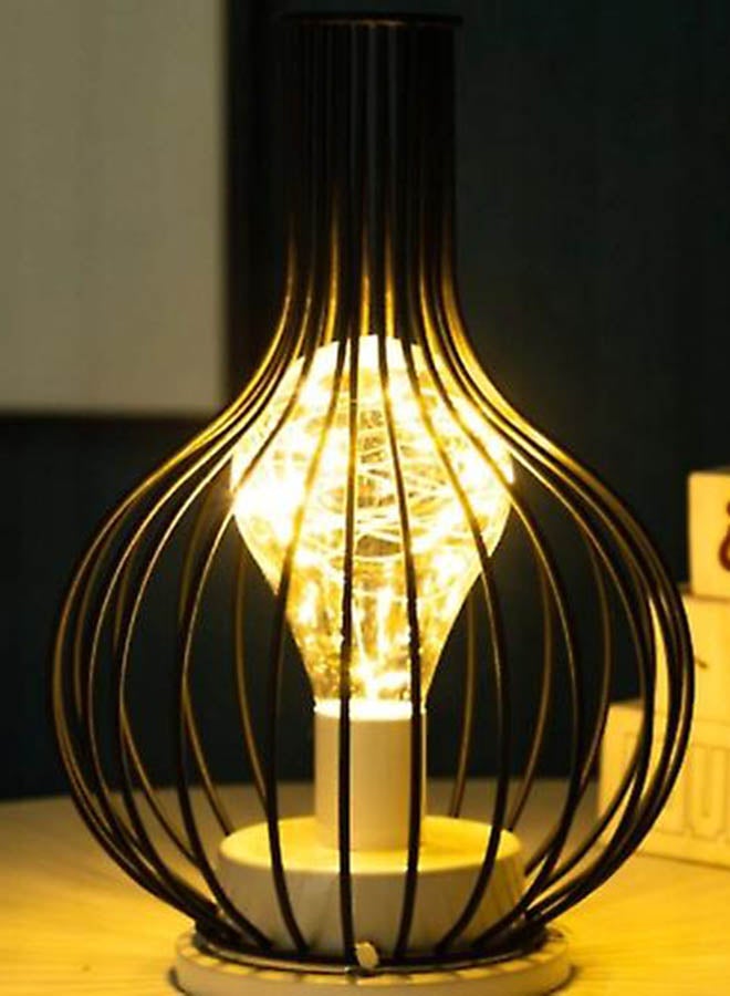 Switch Retro Wrought Art Hollow Bottle LED Table Lamp Black 15 x 15 x 24cm  - Image 4