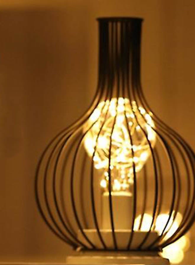 Switch Retro Wrought Art Hollow Bottle LED Table Lamp Black 15 x 15 x 24cm  - Image 5
