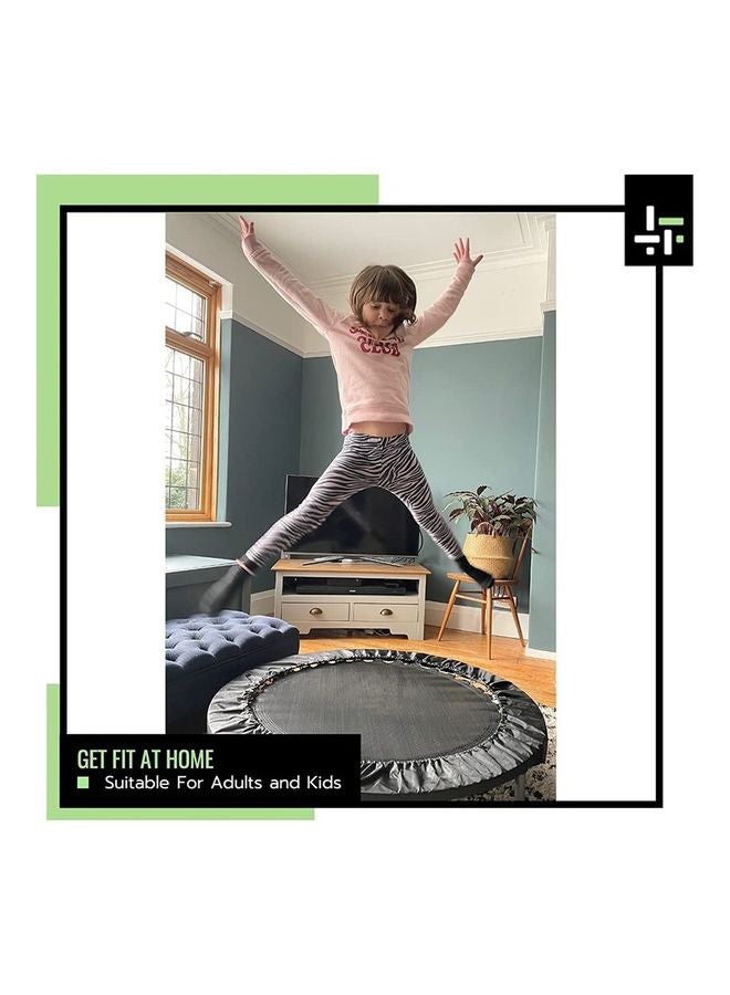 Kidle 48 Inch Mini Exercise Trampoline For Adults or Kids-Indoor Fitness Rebounder Trampoline With Safety Pad 120x120x23cm - Image 3