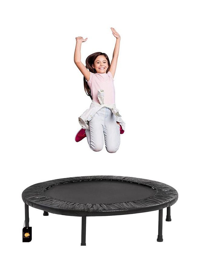 Kidle 48 Inch Mini Exercise Trampoline For Adults or Kids-Indoor Fitness Rebounder Trampoline With Safety Pad 120x120x23cm - Image 2