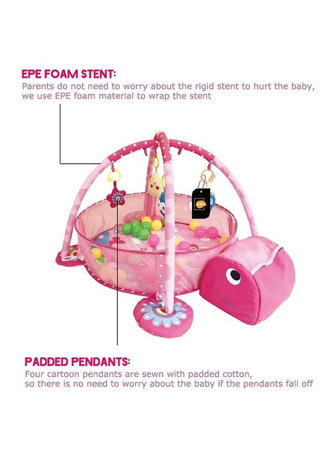 كيدل بساط أرضي للأنشطة الرياضية لزحف الأطفال الرضع مع ألعاب معلقة وكريات 3 في 1 95x70x50سم - Image 3