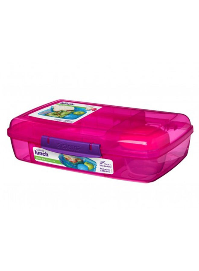 sistema To Go Collection Bento Lunch Box Pink - Image 1
