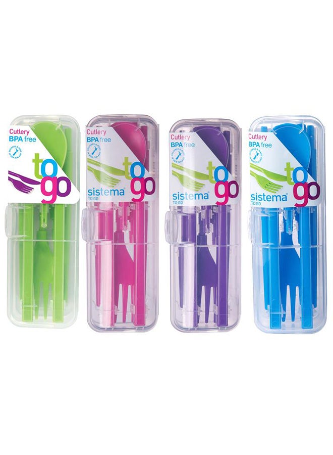 sistema 5-Piece Cutlery Set Pink - Image 4