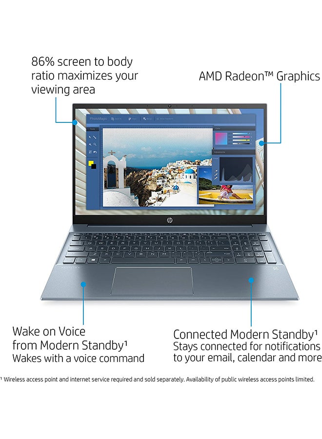 HP - Pavilion 15-EG0067 With 16-Inch Full HD Display, 11th Gen Core i7-1165G7 Processor (12M Cache, up to 4.70 GHz)/16GB RAM/1TB SSD/Intel Iris Xe Graphics/Windows 11/International Version English/Arabic Grey - Image 1