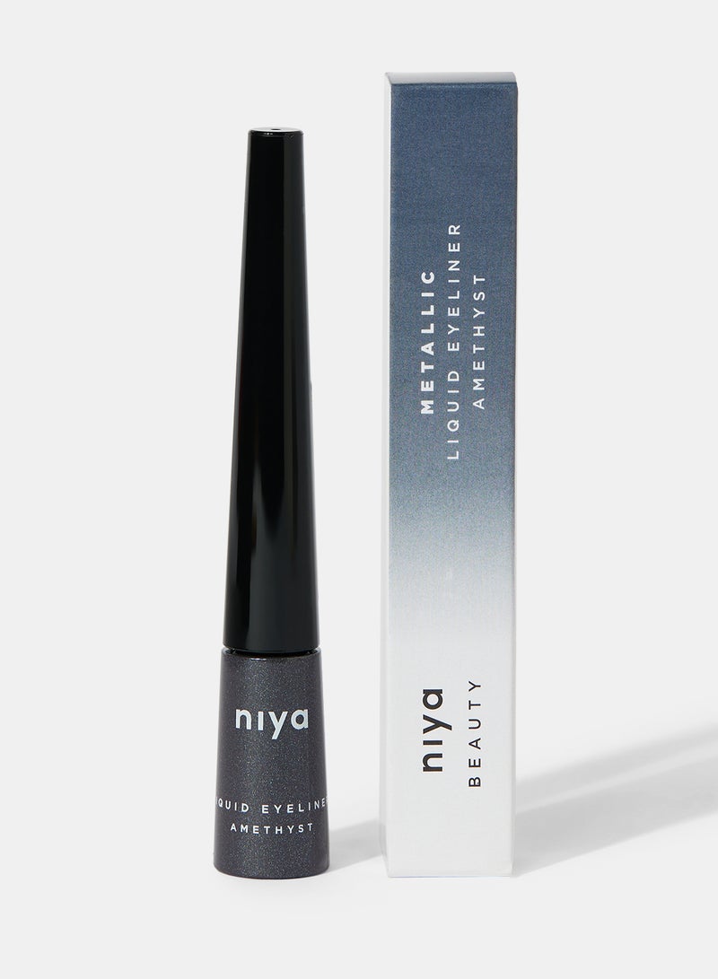 نِيّة قلم تحديد عيون سائل بلون معدني بنفسجي - Image 1
