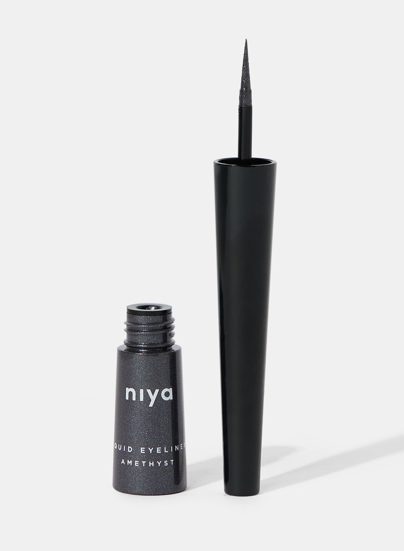 نِيّة قلم تحديد عيون سائل بلون معدني بنفسجي - Image 2