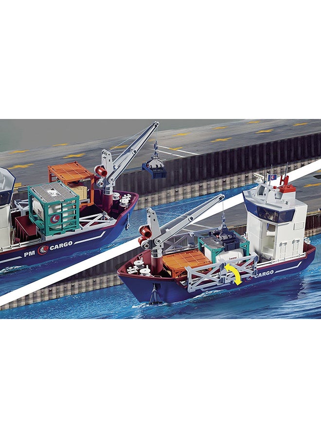 Playmobil - 70769 Cargo Ship With Boat Vehicles Set 3+ Years - Image 1