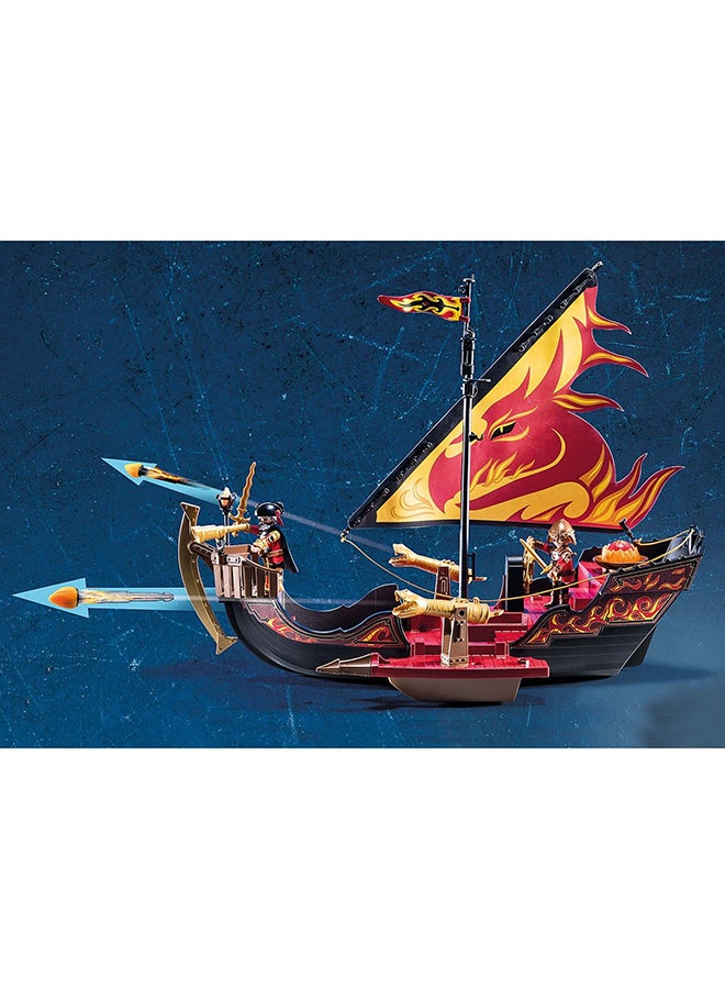 بلاي موبيل مجموعة ألعاب Burnham Raiders Fire Ship Dino - Image 3