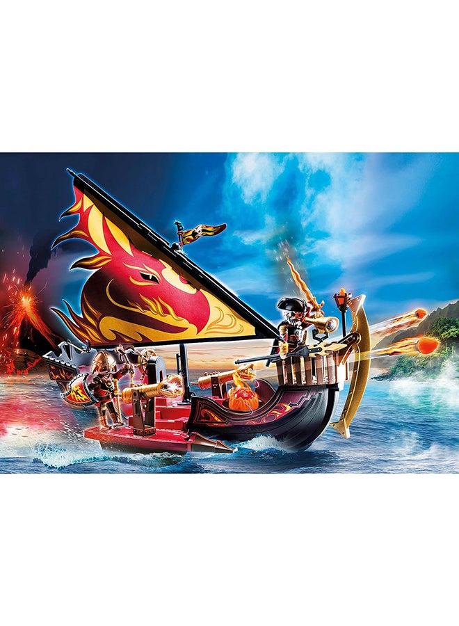 بلاي موبيل مجموعة ألعاب Burnham Raiders Fire Ship Dino - Image 5