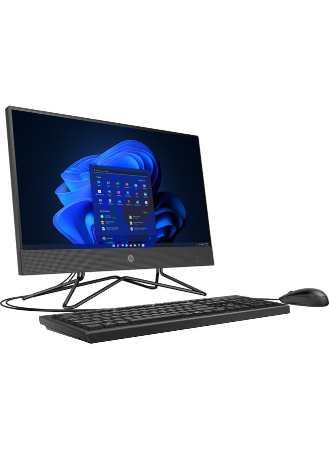 HP - 200-G4(295D6EA) All-In-One Desktop With 21.5-Inch Display, Core i5 Processor/4GB RAM/1TB HDD/Intel UHD Graphics/DOS(Without Windows) English Black - Image 1