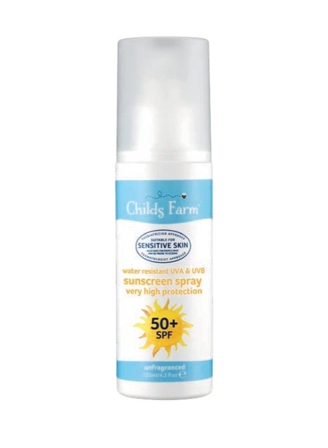 50+ SPF Fragrance Free Sun Lotion Spray - 125ml - v1661515436/N34850734A_1