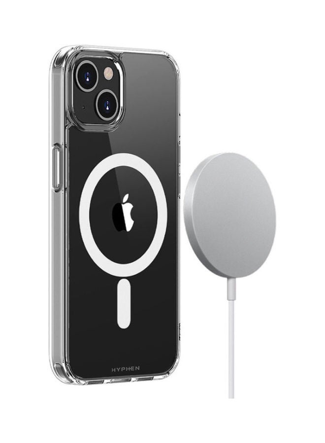 HYPHEN AIRE MagSafe Clear Case - iPhone 14 - 6.1,TPU Protective Case,Shock-Absorption Flexible Case,Wireless Charging Compatible.Enhanced grip and slip resistance CLEAR  - Image 4