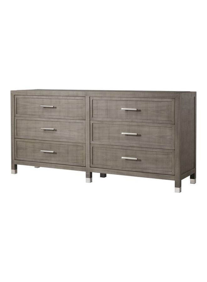 ايب اند فلو طاولة تزيين بتصميم فاخر مناسبة لوضع مستحضرات التجميل في غرفة النوم وتصفيف الشعر، لون رمادي طاولة زينة - رمادي 183x86x46سم - Image 2