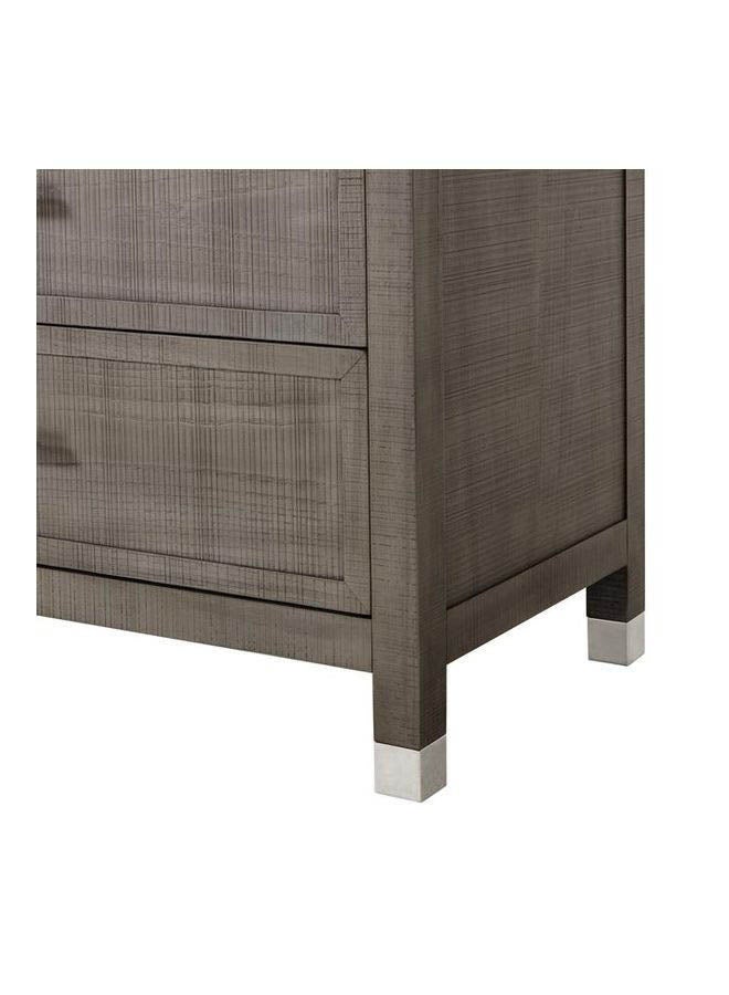 ايب اند فلو طاولة تزيين بتصميم فاخر مناسبة لوضع مستحضرات التجميل في غرفة النوم وتصفيف الشعر، لون رمادي طاولة زينة - رمادي 183x86x46سم - Image 3