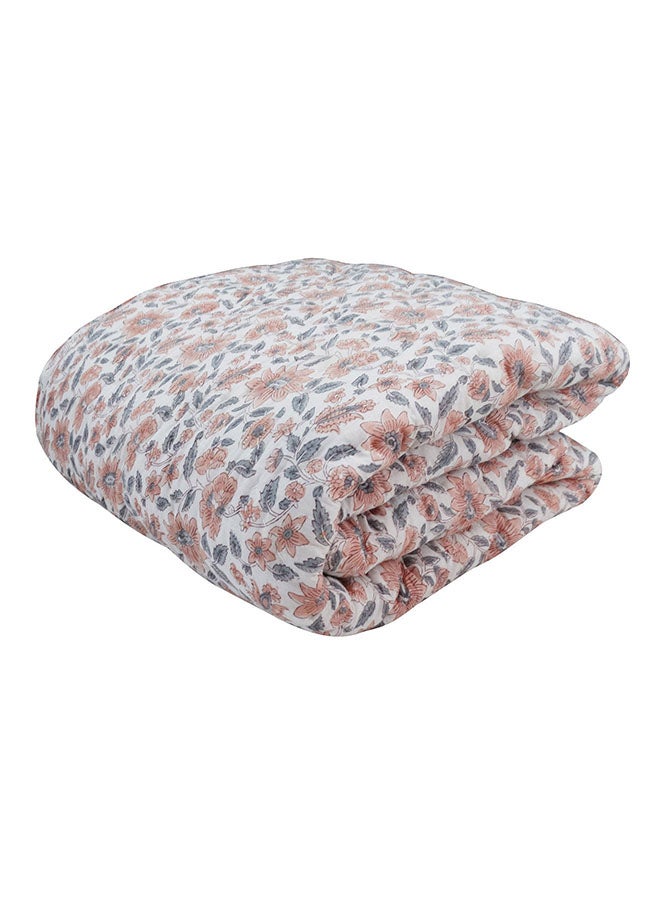 Noon East - Soft Velvet Quilt Duvet - Comforter - For King Size Mattress - 100% Cotton Microfiber With 200 GSM Rose Printed 240 x 220cm - Image 1