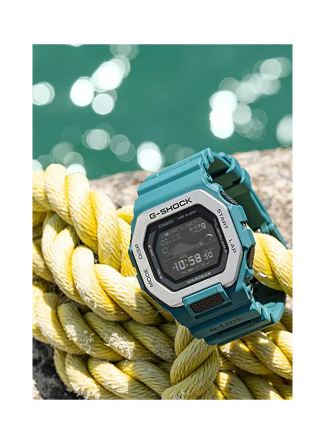 Men's Digital Square Water Resistance Wrist Watch GBX-100-2DR