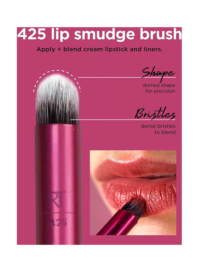 REAL TECHNIQUES - Artist Essential Makeup Brush Set,Includes Eye Liner And Foundation Brush,Set Of 5 With Miracle Complexion Sponge (Pack Of 4) Multicolour - Image 1