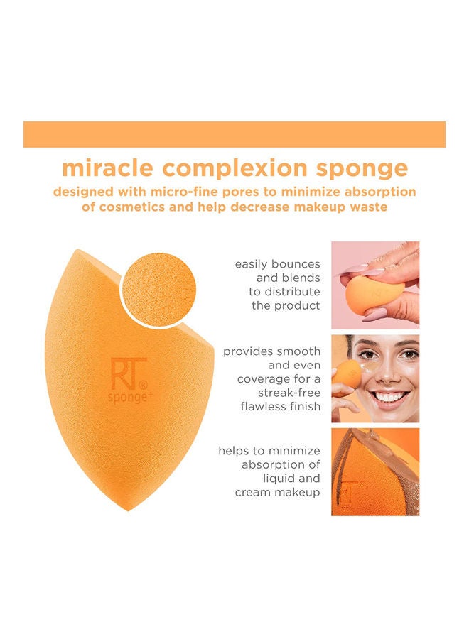 REAL TECHNIQUES - Artist Essential Makeup Brush Set,Includes Eye Liner And Foundation Brush,Set Of 5 With Miracle Complexion Sponge (Pack Of 4) Multicolour - Image 1
