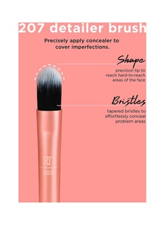 REAL TECHNIQUES Flawless Base Brush Set With Ultra Plush Custom Cut Synthetic Bristles And Extended Aluminum Ferrules With Miracle Powder Sponge For Setting Powder Multicolour  - Image 3