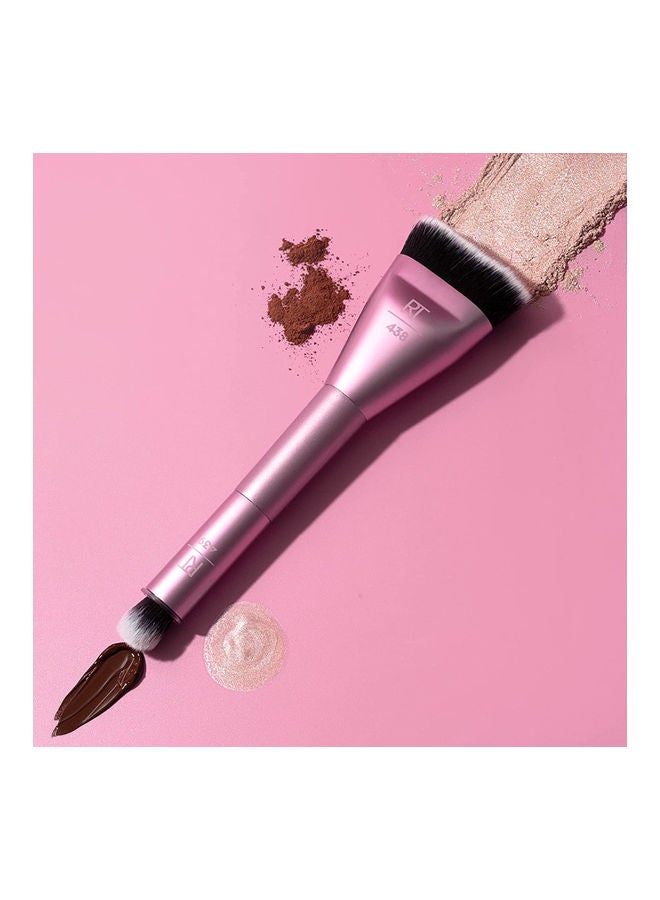 REAL TECHNIQUES - Sculpt & Shape Dual Ended 2-in-1 Makeup Brush and Instapop Face Brush 01715 with Miracle Complexion Sponge, Beauty Sponge For Makeup Blending Multicolour - Image 1