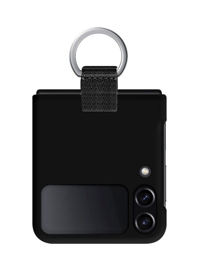 مارجون غطاء حماية بتصميم قابل للطي بحامل حلقي معدني لهاتف سامسونج جالاكسي Z فليب 4 مقاس 6.7 بوصات لون أسود - Image 2