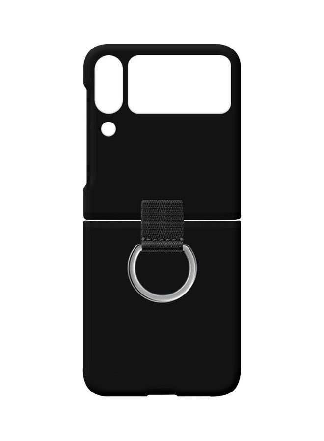 مارجون غطاء حماية بتصميم قابل للطي بحامل حلقي معدني لهاتف سامسونج جالاكسي Z فليب 4 مقاس 6.7 بوصات لون أسود - Image 3