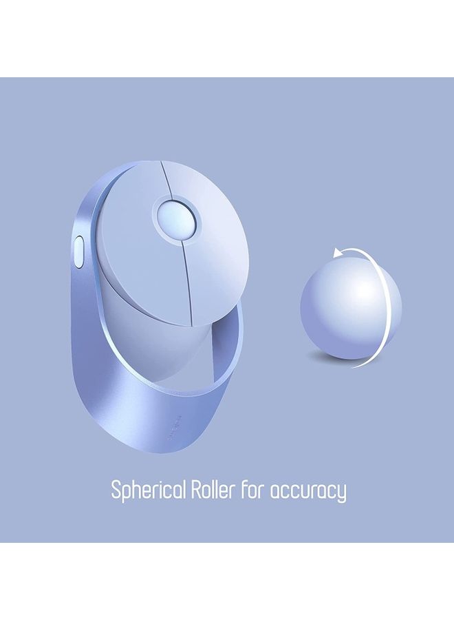 Rapoo Ralemo AIR 1 Wireless Mouse with Multi-Device Technology (Bluetooth) & 1600 Adjustable DPI Button for Optical Tracking, Compatible with Windows / Chromebook / PC / Laptop Purple  - Image 4