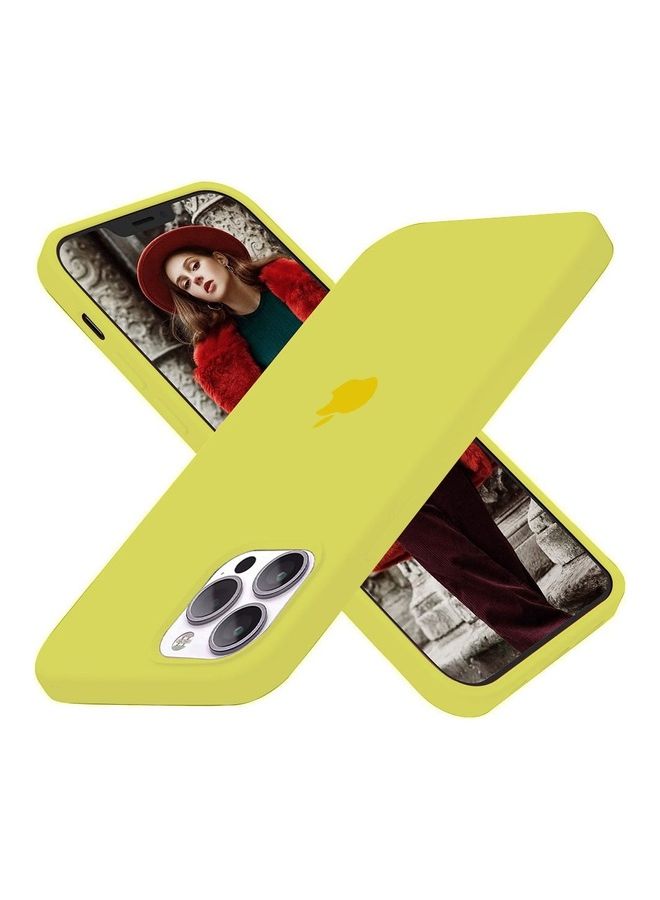 MARGOUN - 3Pack for iPhone 12 Pro and iPhone 12 Silicone Case Soft Slim Liquid Gel Silicone Shockproof Phone Cover Microfiber Lining Full Body Protection 6.1 inch Yellow/Red/Cactus Green - Image 1