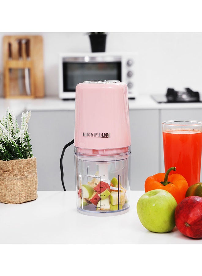 KRYPTON Mini Food Chopper 300 ml 250 W KNMC6151 pink  - Image 3