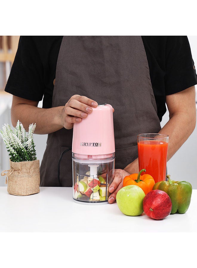 KRYPTON Mini Food Chopper 300 ml 250 W KNMC6151 pink  - Image 5