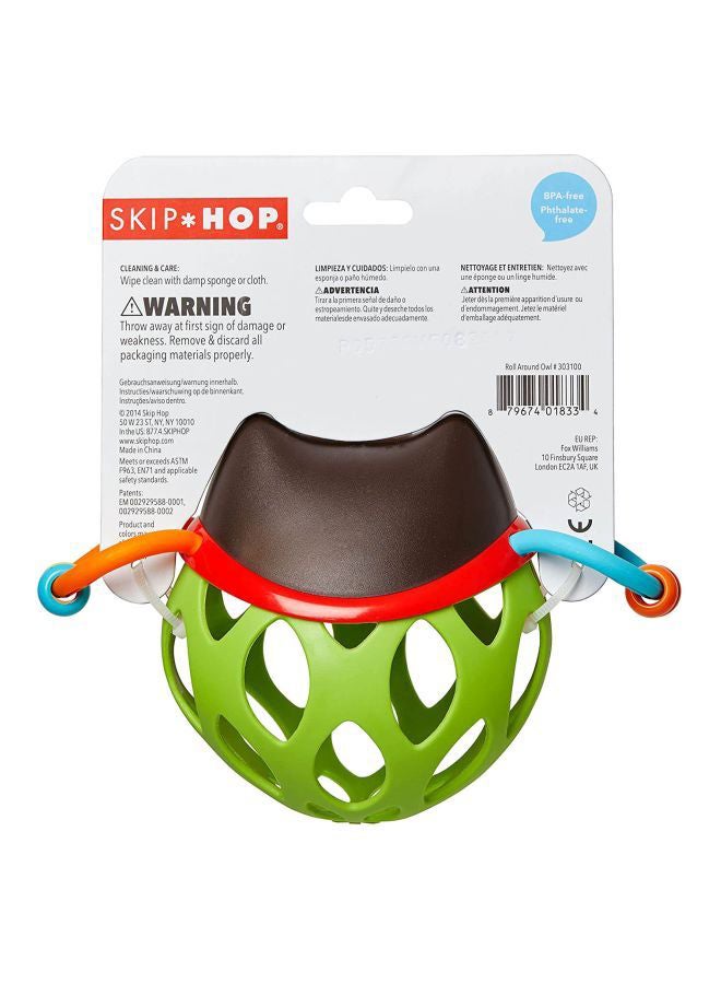 Skip Hop Explore And More Roll Around Rattle Owl- Red/White/Black, 303100-CNSZP 6.5x3.5x4.75cm - Image 3