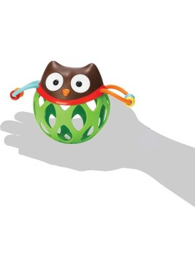 Skip Hop Explore And More Roll Around Rattle Owl- Red/White/Black, 303100-CNSZP 6.5x3.5x4.75cm - Image 4