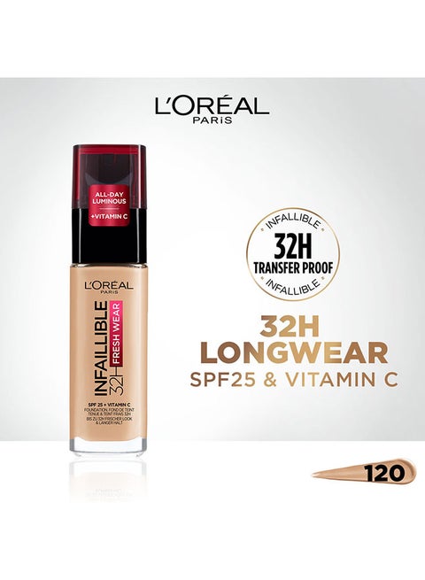 Infaillible 32H Fresh Wear Foundation 120 Warm