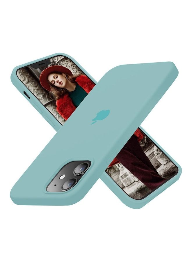 MARGOUN - 3Pack for iPhone 12 Pro and iPhone 12 Silicone Case Soft Slim Liquid Gel Silicone Shockproof Phone Cover Microfiber Lining Full Body Protection 6.1 inch Cherry/Light Pink/Cactus Green - Image 1