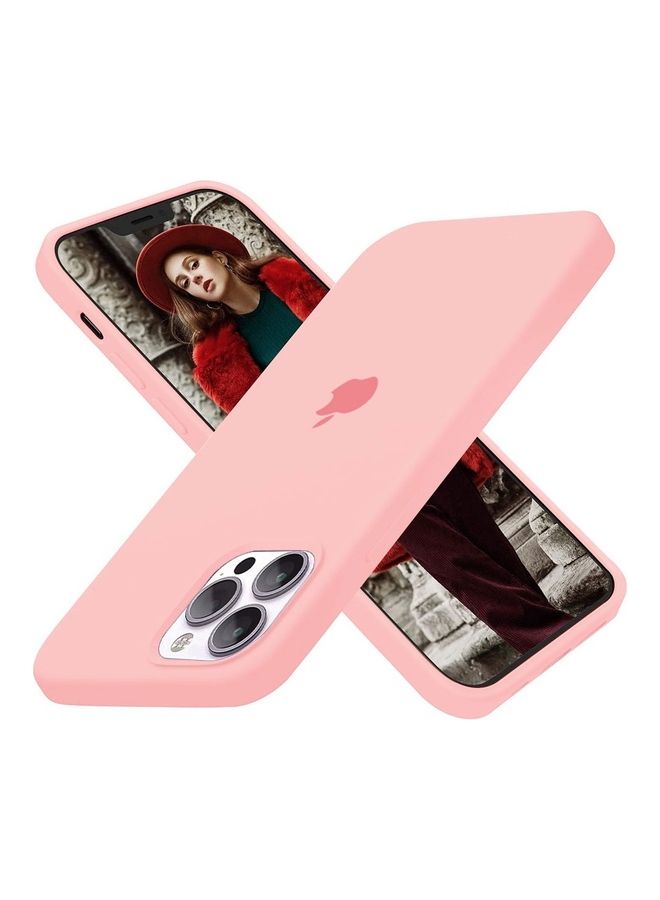 MARGOUN - 3Pack for iPhone 12 Pro and iPhone 12 Silicone Case Soft Slim Liquid Gel Silicone Shockproof Phone Cover Microfiber Lining Full Body Protection 6.1 inch Cherry/Light Pink/Cactus Green - Image 1