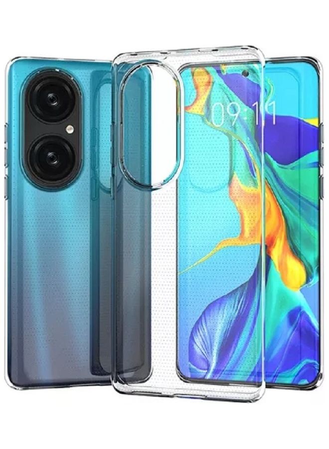 MARGOUN Ultra Slim Soft Shockproof Transparent TPU Clear Case Cover For Huawei P50 Pro 6.0 inch Clear  - Image 2