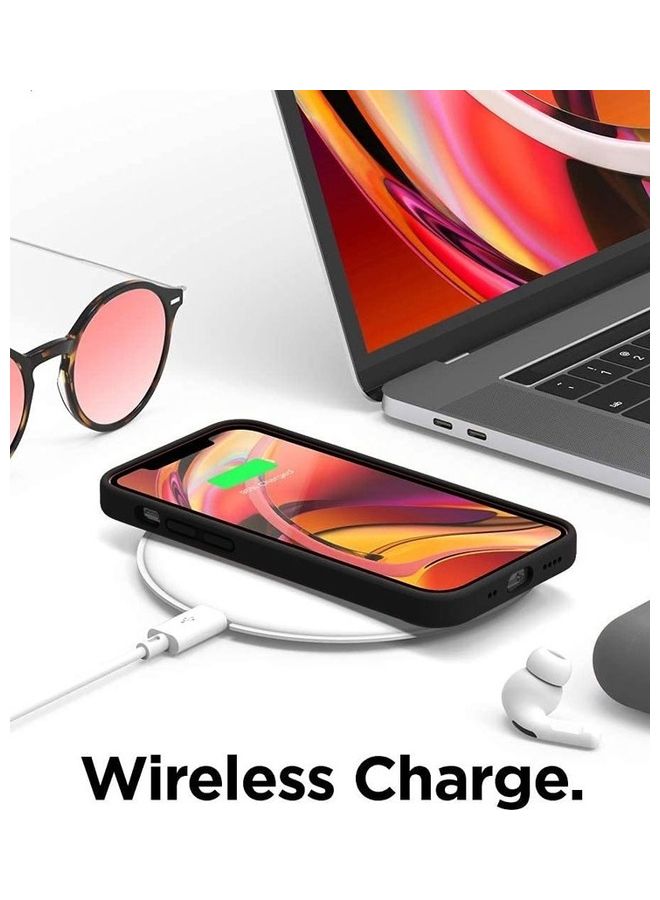 MARGOUN 3 Pack Silicone Case Soft Slim Liquid Gel Silicone Shockproof Phone Cover Microfiber Lining Full Body Protection For Apple iPhone 13 6.1 inch Black/White/Stone - Image 5