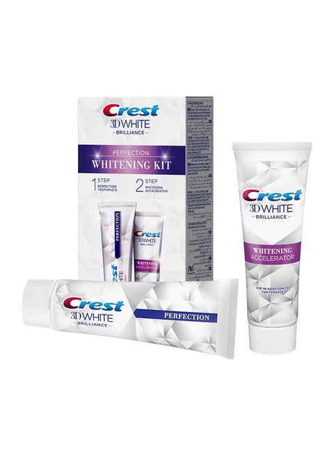 3D White Perfection With Acclerate Toothpaste, Pack Of 2 75ml