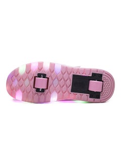 Kidle The New Trend Of Children's LED Light Up Rechargeable Luminous Double Wheel Heelys Skates, Breathable Youth Student Sports Shoes  - Image 2