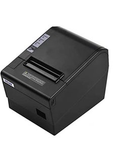 HOIN USB Thermal Receipt POS Printer With Auto Cutter 19.5 x 14.1 x 14.7cm Black  - Image 2