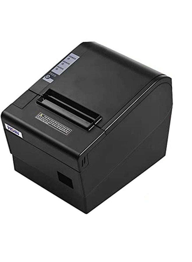 HOIN - USB Thermal Receipt POS Printer With Auto Cutter 19.5 x 14.1 x 14.7cm Black - Image 1
