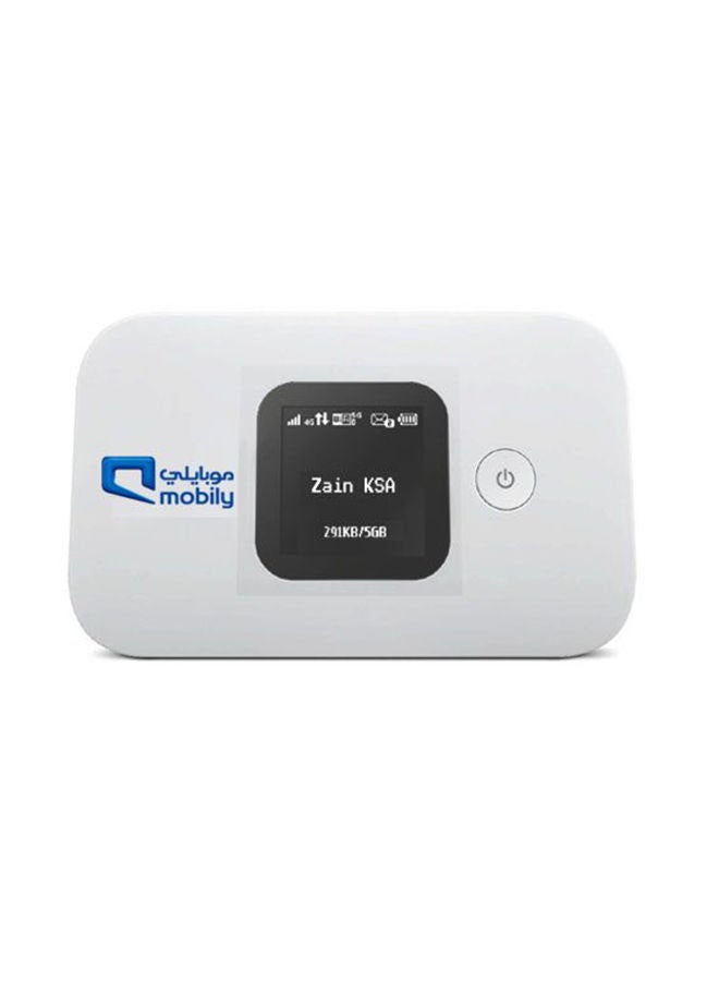 Mobily - 1500.0 mAh 4G Mini Wifi Router White - Image 1